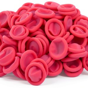 CREHODEC Finger Cots Medium Pink Latex Protective Sleeve 200pcs-0
