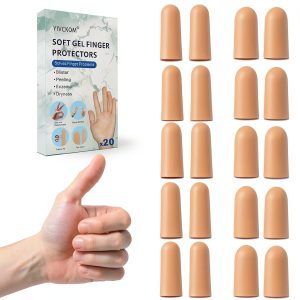 YIVCKOM Gel Finger Cots Set – Soft Stretchable Skin Protection-0