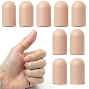 TYTDOUTER Gel Thumb Cots Silicone Protection 2x4 cm Pack of 10-0