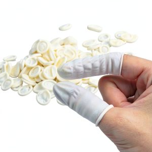 G2PLUS Latex Finger Cots 600pcs White Disposable Finger Protectors-0