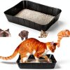 Disposable Litter Boxes Bokon 12-Pack Plastic Tray for Cats & Pets-1