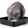 Disposable Litter Boxes Bokon 12-Pack Plastic Tray for Cats & Pets-4