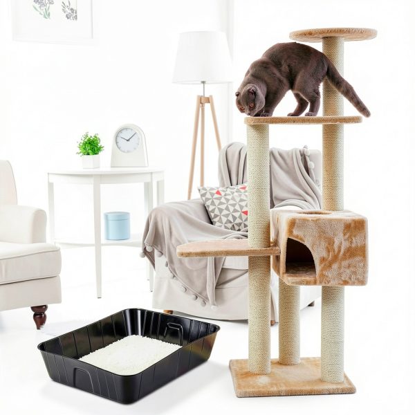 Disposable Litter Boxes Bokon 12-Pack Plastic Tray for Cats & Pets-5