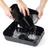 Disposable Litter Boxes Bokon 12-Pack Plastic Tray for Cats & Pets-2